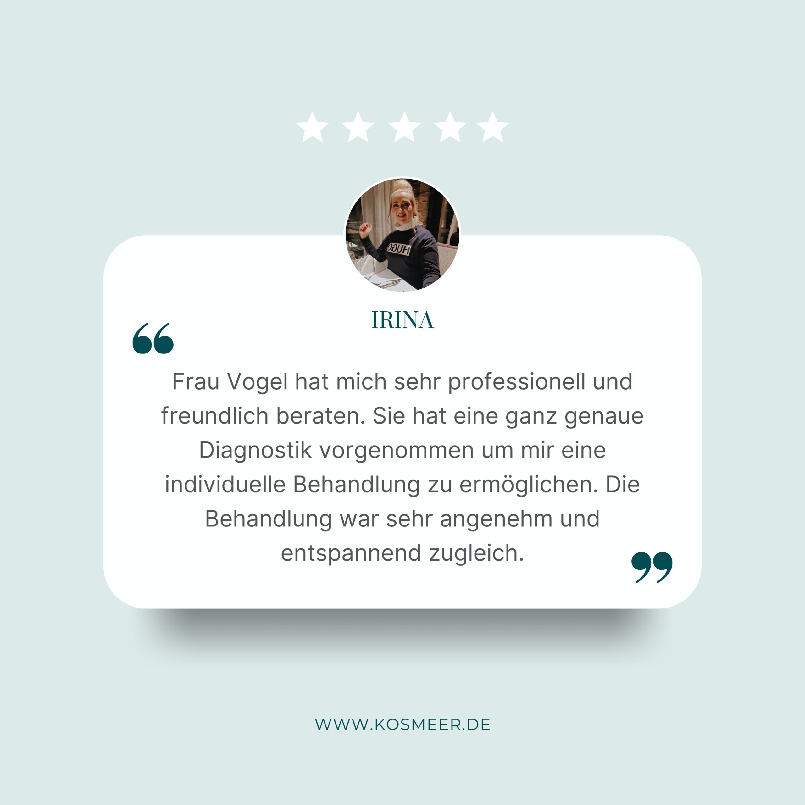 Rezension Bewertung Kosmeer Katharina Vogel(1)